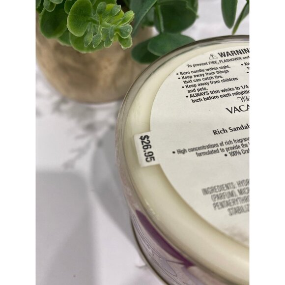 Bath & Body Works “Vacation Villa” New 3 Wick Candle - Picture 6 of 6